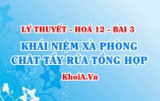 Khái niệm xà phòng, chất giặt rửa tổng hợp, phương pháp sản xuất và tác dụng của xà phòng, chất giặt rửa - Hoá 12 bài 3